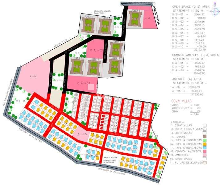 clover renaissance covai villas project master plan image1