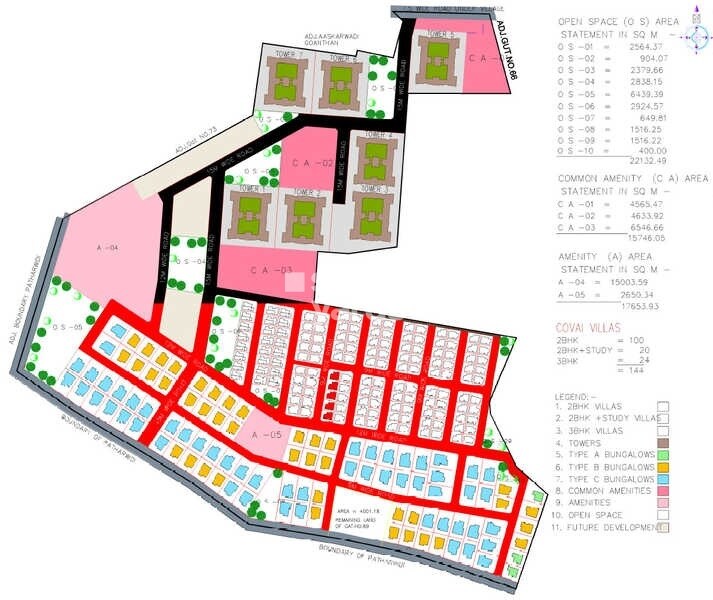Clover Renaissance Covai Villas Master Plan 1