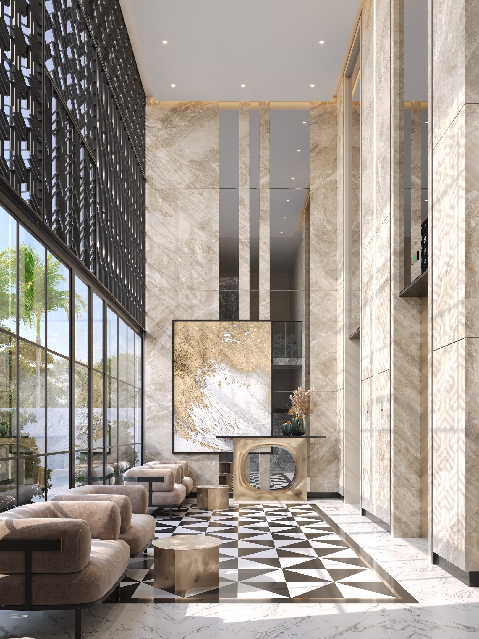 D And T Ameya Apartments Lift Lobby Image