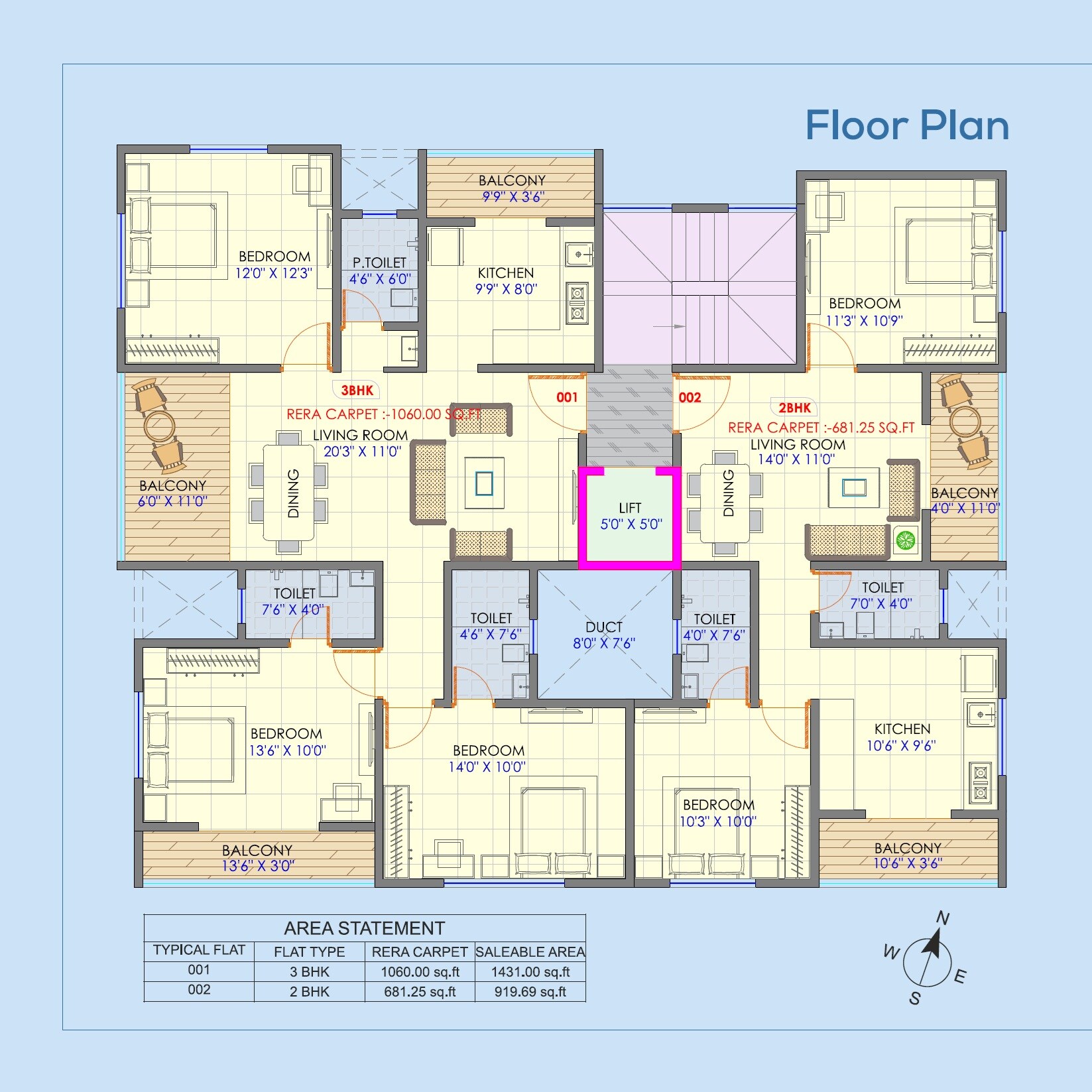 Deshpande Chandra Apartment Floor Plans
