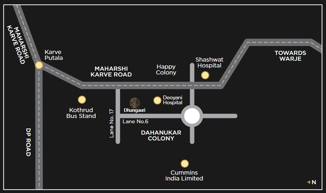 Dhangauri Apartment Location Image