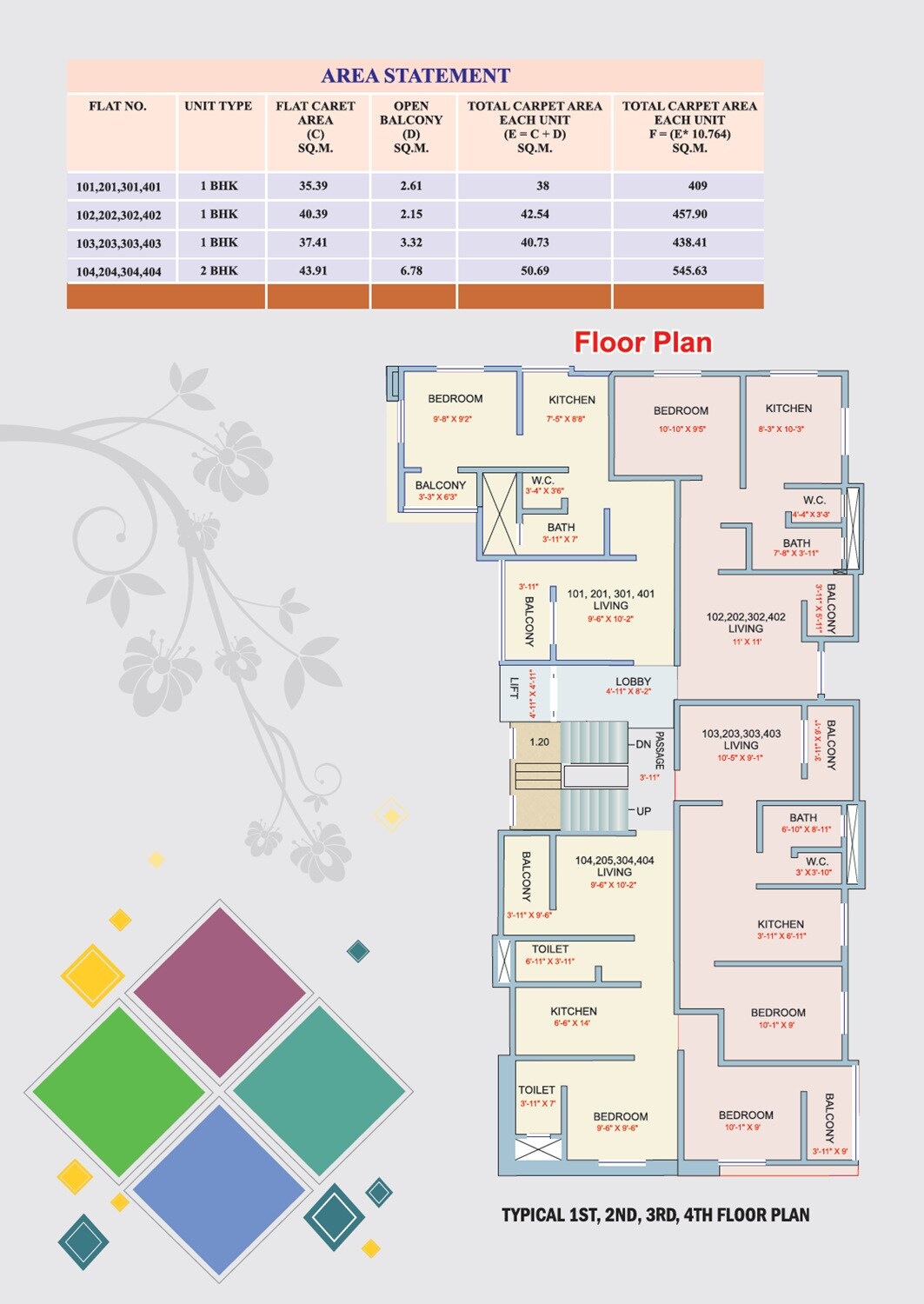 Dipti Ratan Heights Floor Plans
