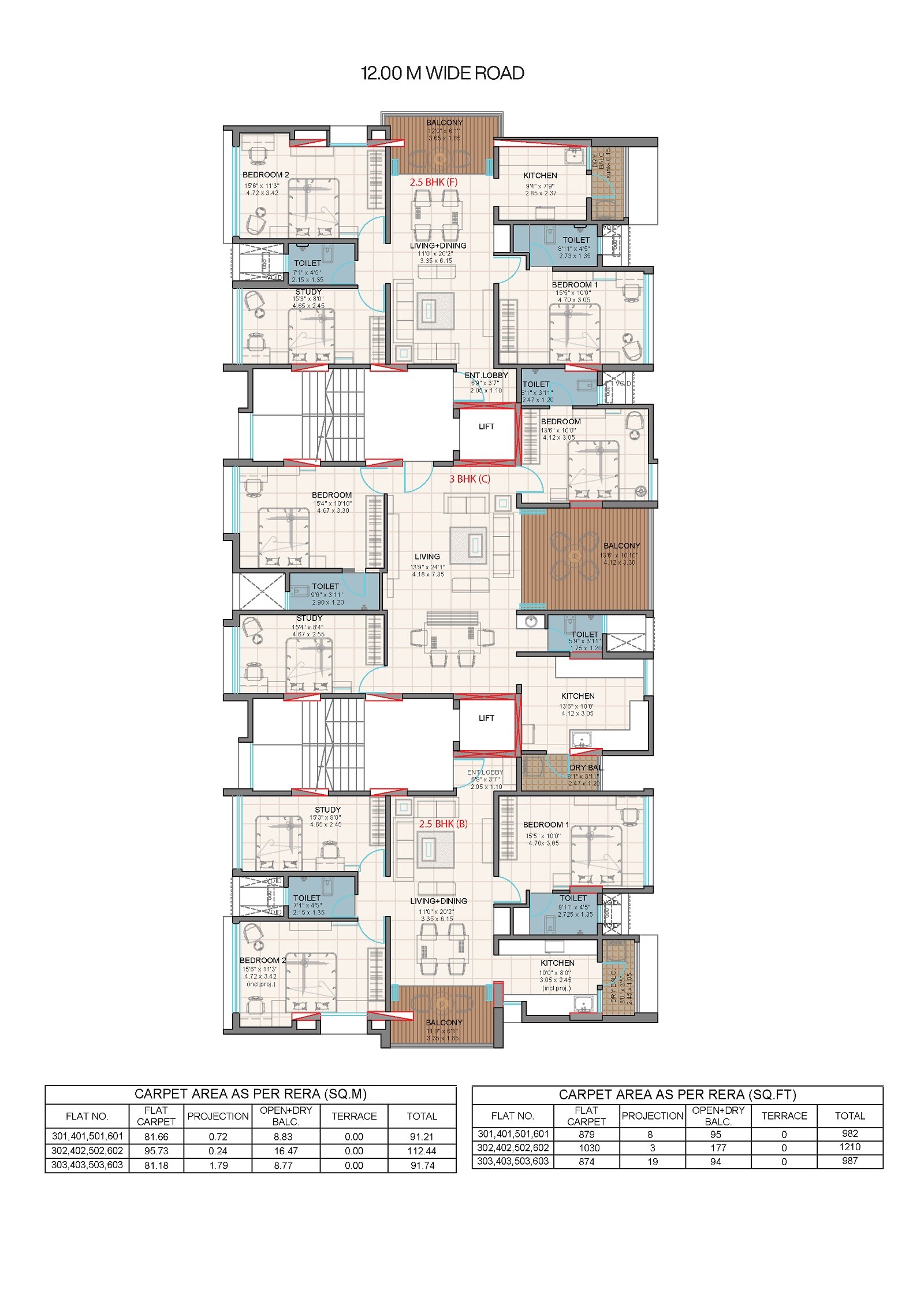 DM Nikunj Floor Plans