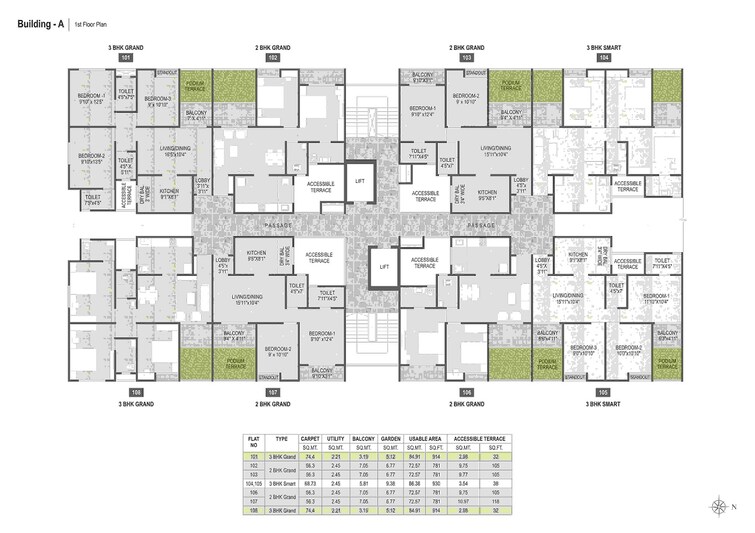 DR Gavhane Destination Mangalam Marvel Floor Plans 1