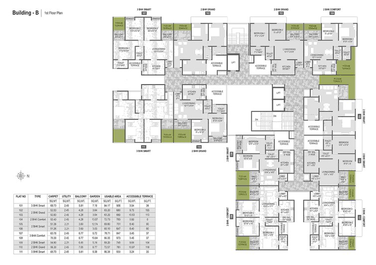 DR Gavhane Destination Mangalam Marvel Floor Plans 2