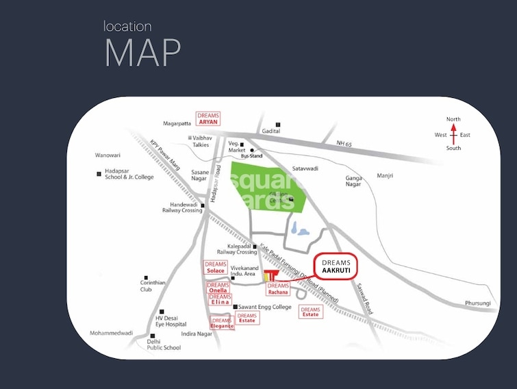 Dreams Aakruti Location Image