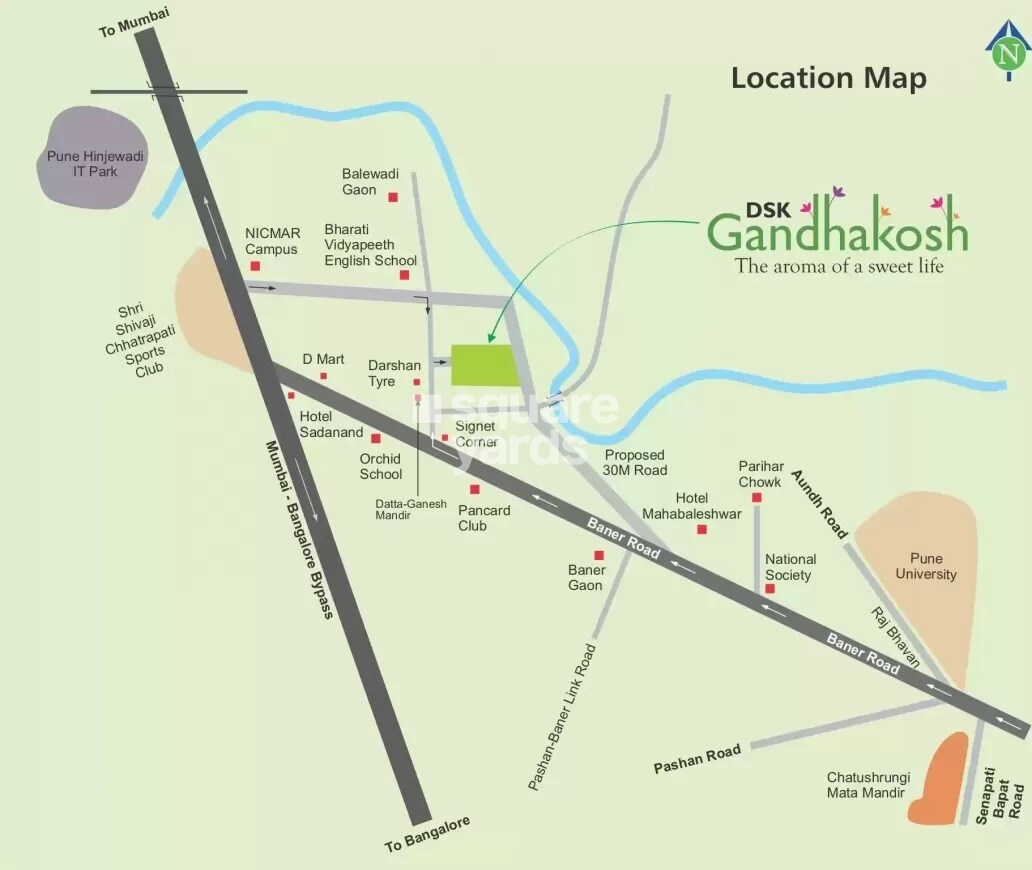DSK Gandhakosh Location Image