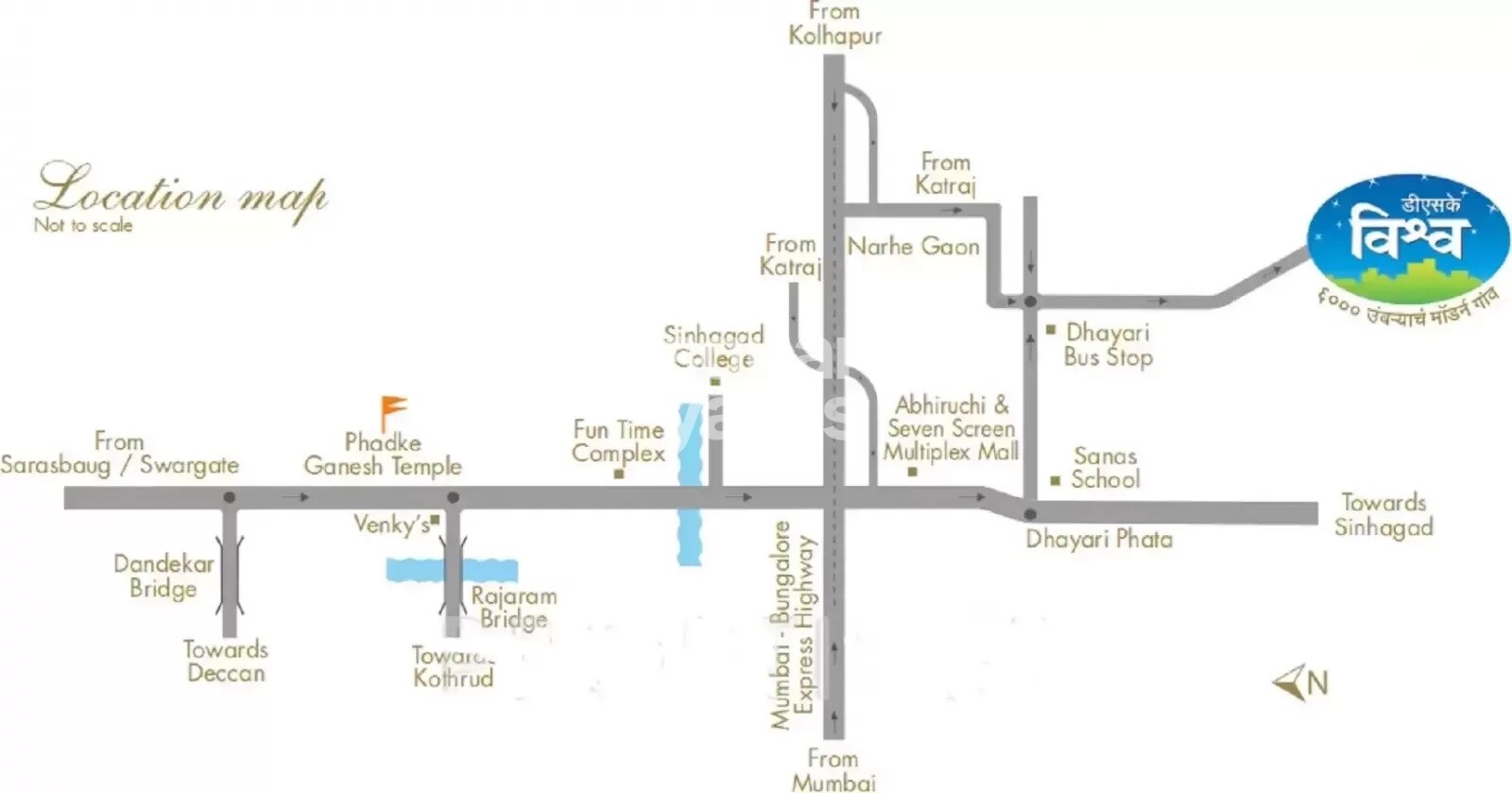 DSK Vishwa Villa Location Image