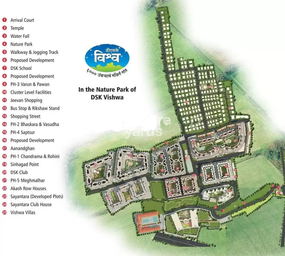 DSK Vishwa Villa Master Plan Image