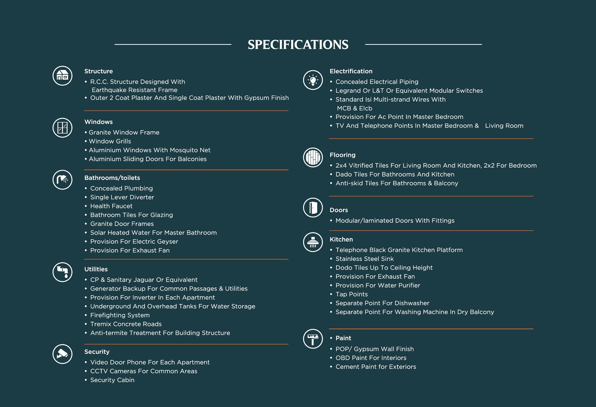 Elegance Vega Specification