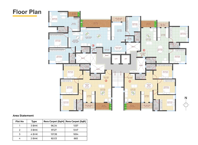 Elite Narendra CHS Floor Plans