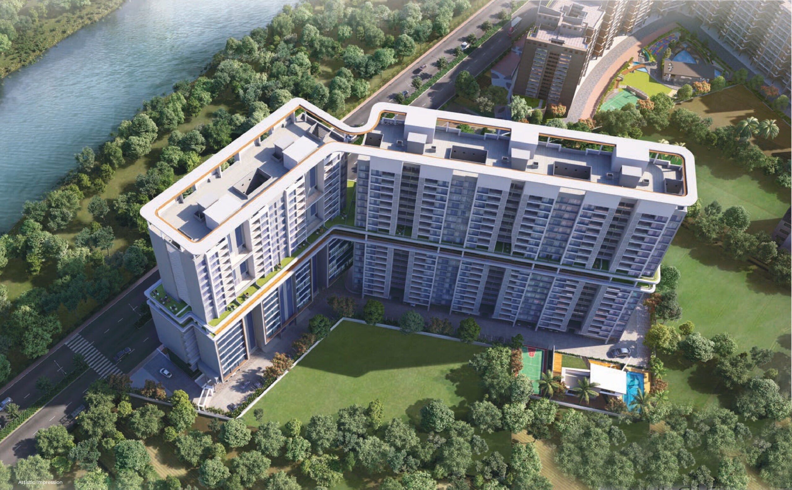 Empyrean Leela Tower View