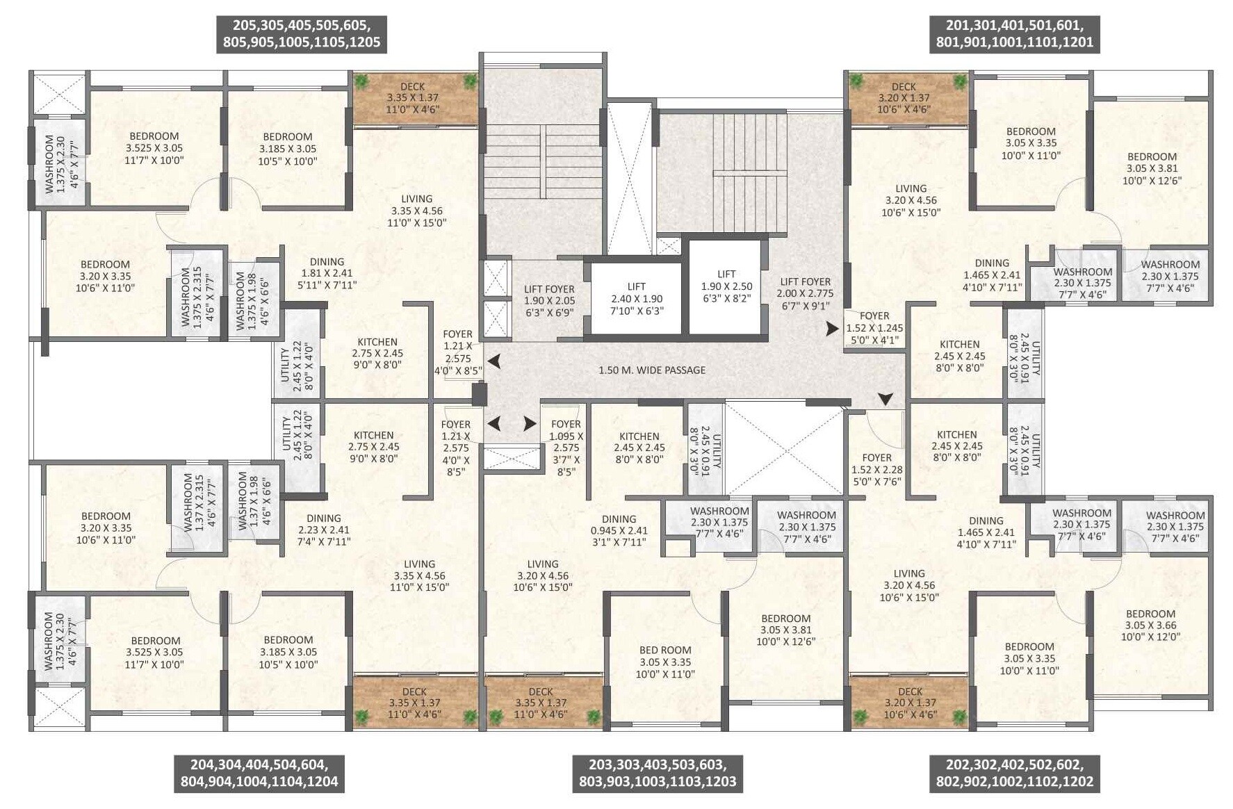 Esbee Azura Floor Plans