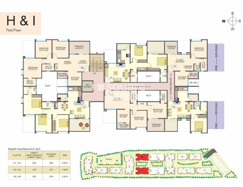 Essen Aishwaryam Courtyard Phase I Floor Plans