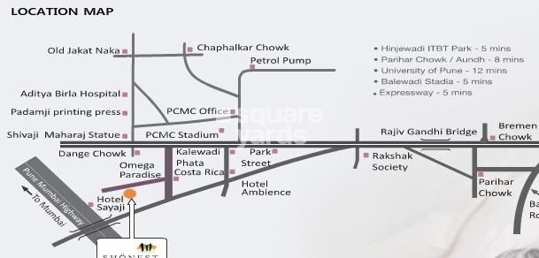 Essen Shonest Towers Location Image