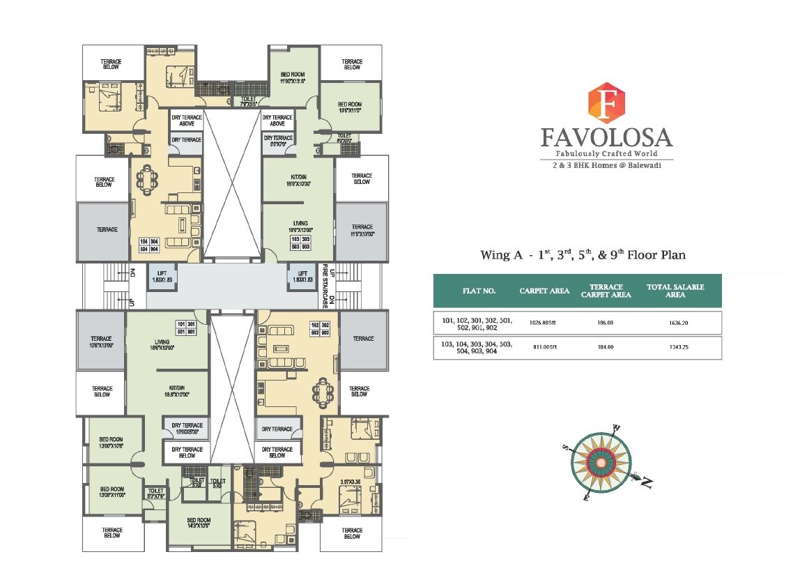 Favolosa Floor Plans