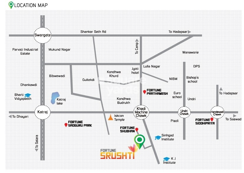 Fortune Srushti Location Image