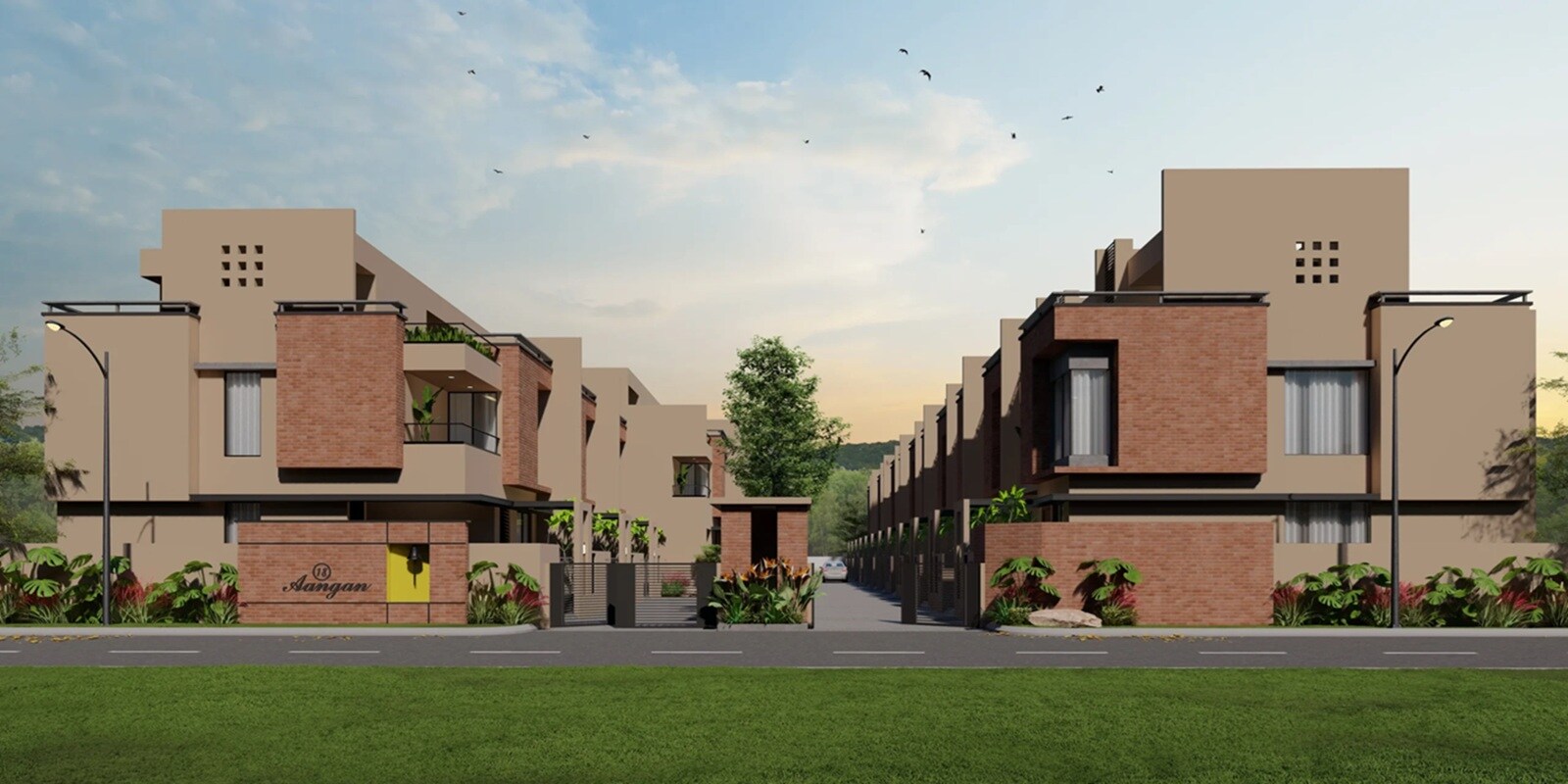 Four 18 Aangan residential project in Maan