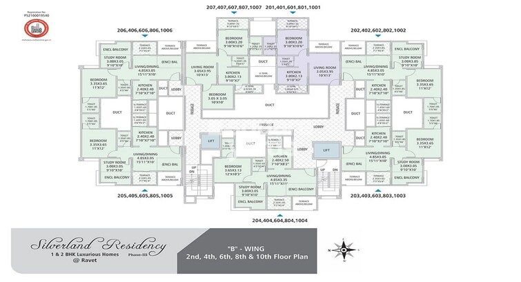 G K Silver Land Residency Floor Plans