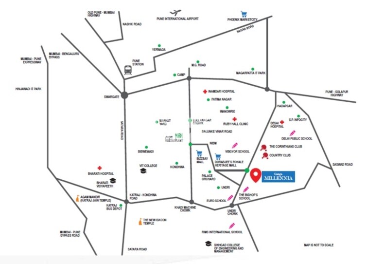 Goel Ganga Millennia Location Image