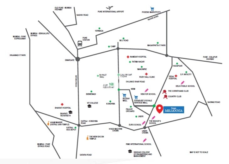 Goel Ganga Millennia Location Image