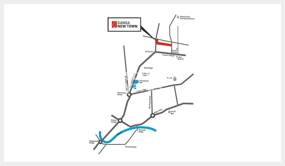 Goel Ganga New Town Location Image