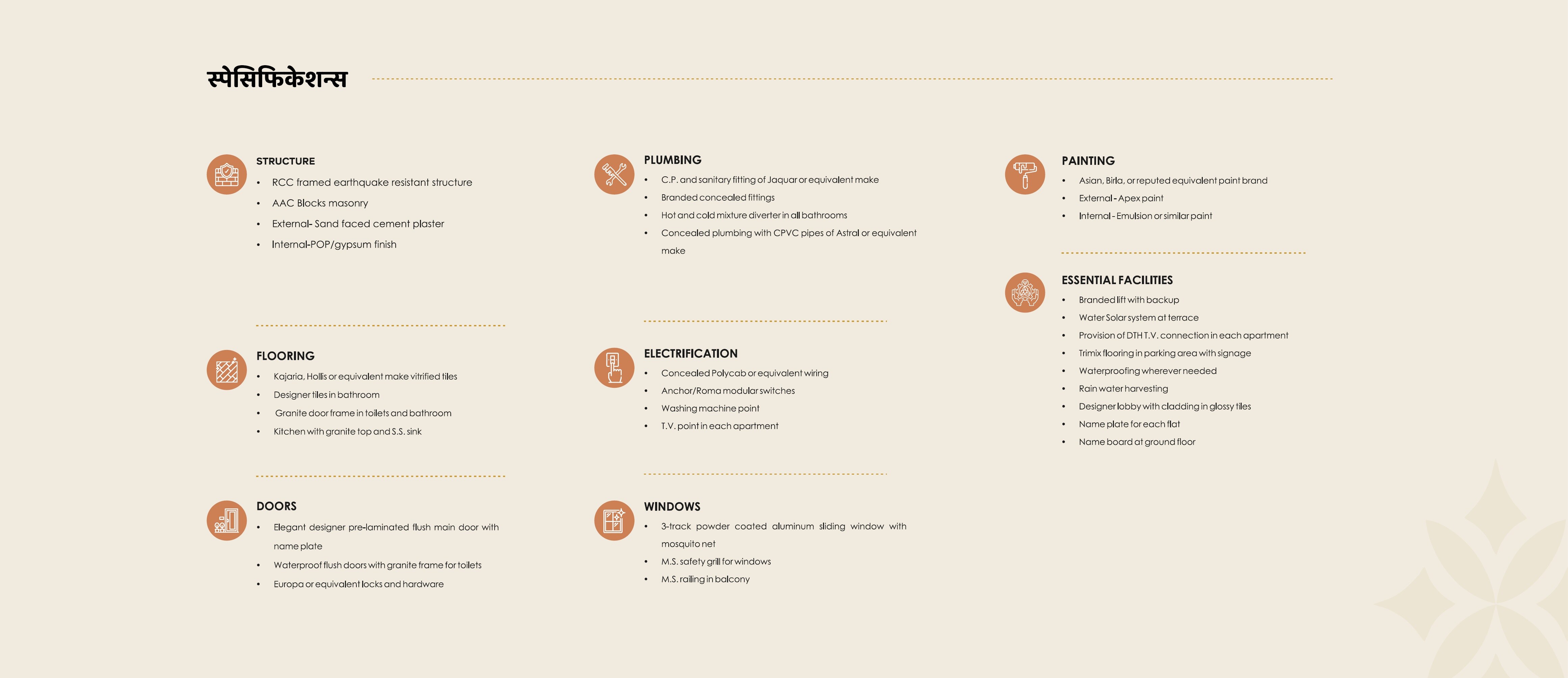 Ganraj Sukhada Specification