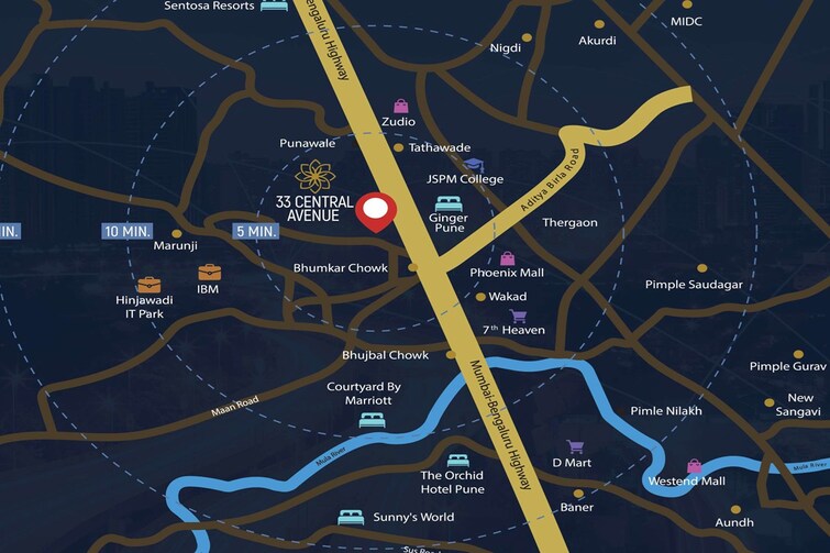 Garve 33 Central Avenue Location Image