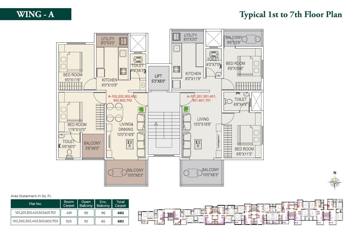 Geet Allura Tower Floor Plans