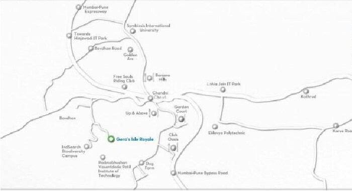Gera Isle Royale Apartment Location Image