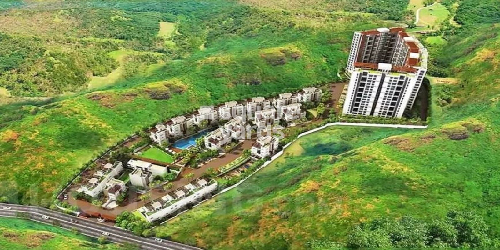 Gera Verbena High Rise residential project in Bavdhan