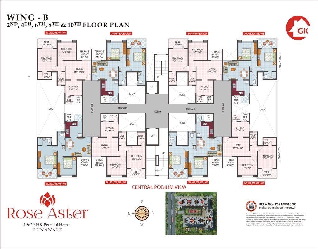 GK Rose Aster Floor Plans 1