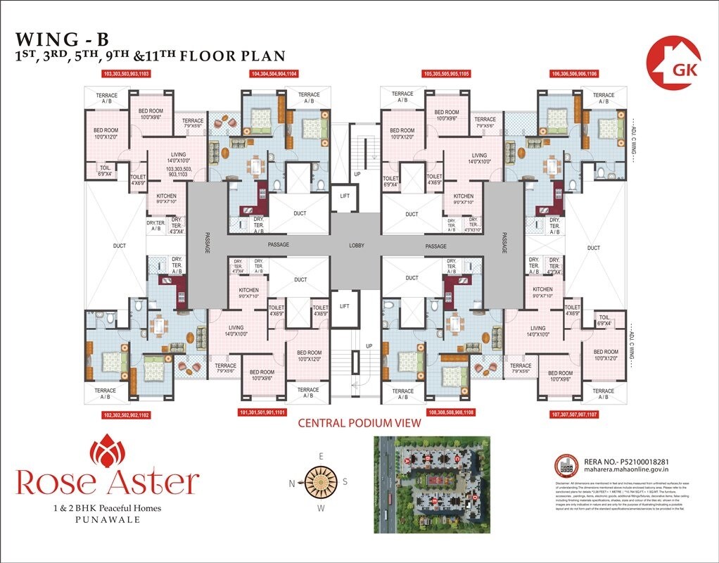 GK Rose Aster Floor Plans 2