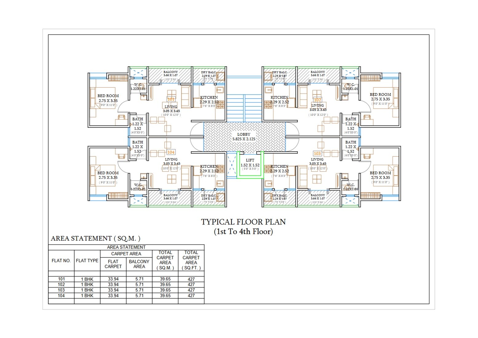 GM Morya Apartments Floor Plans