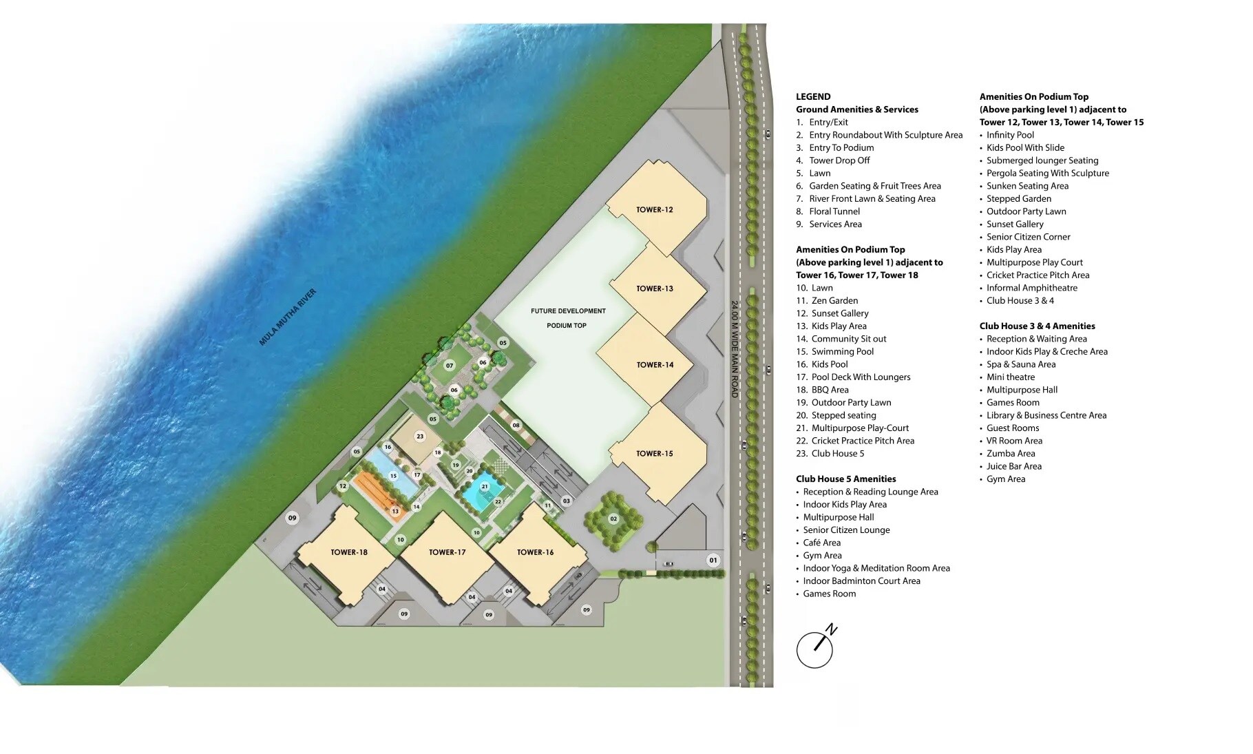 Godrej Aqua Vista Master Plan Image