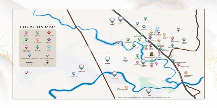 Godrej Emerald Waters Location Image