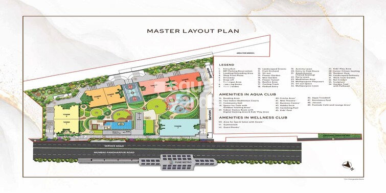 Godrej Emerald Waters Master Plan Image