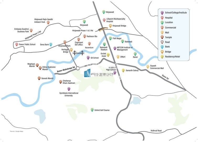 Godrej Green Cove Location Image