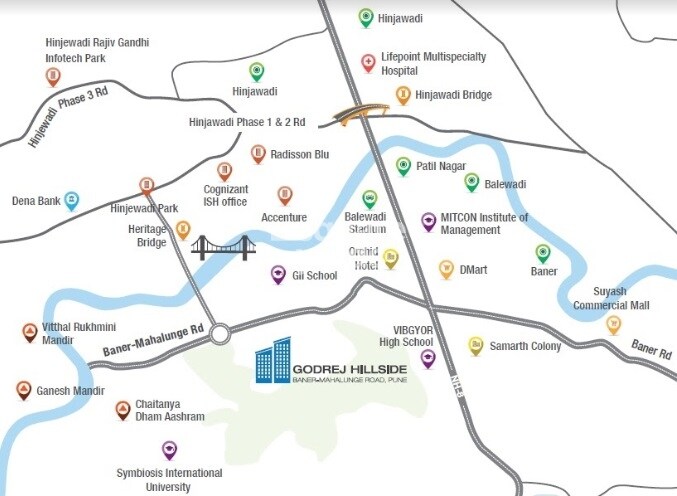 Godrej Hillside 2 Location Image