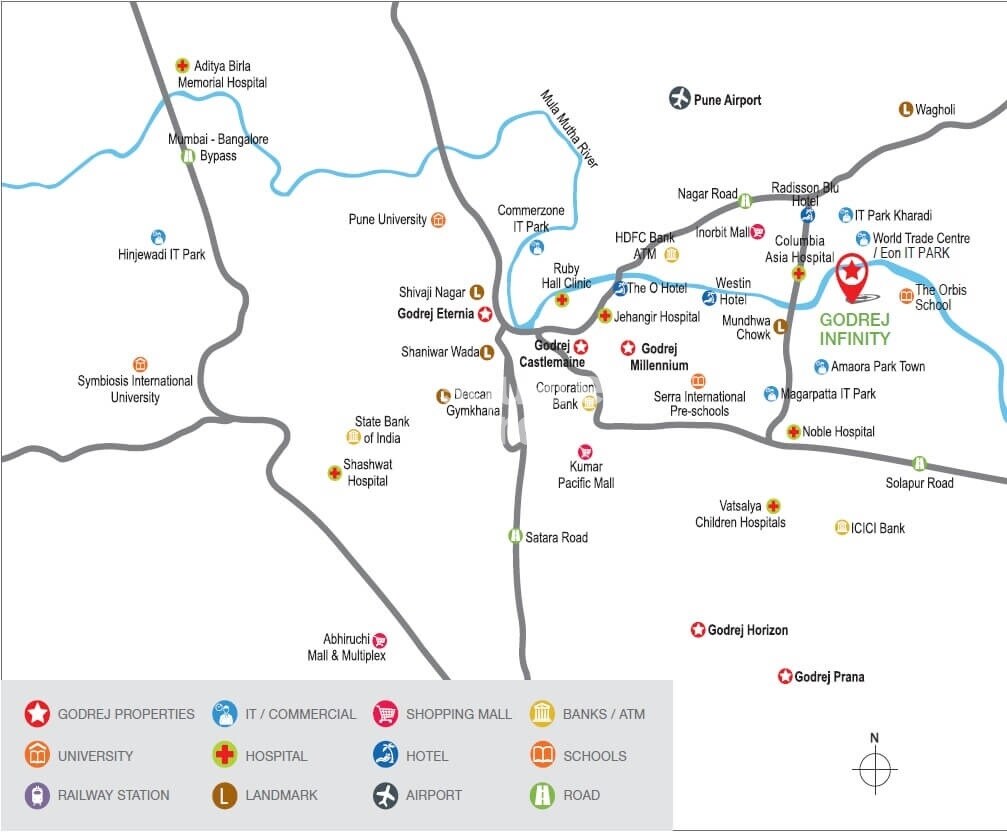 Godrej Infinity Phase II Location Image