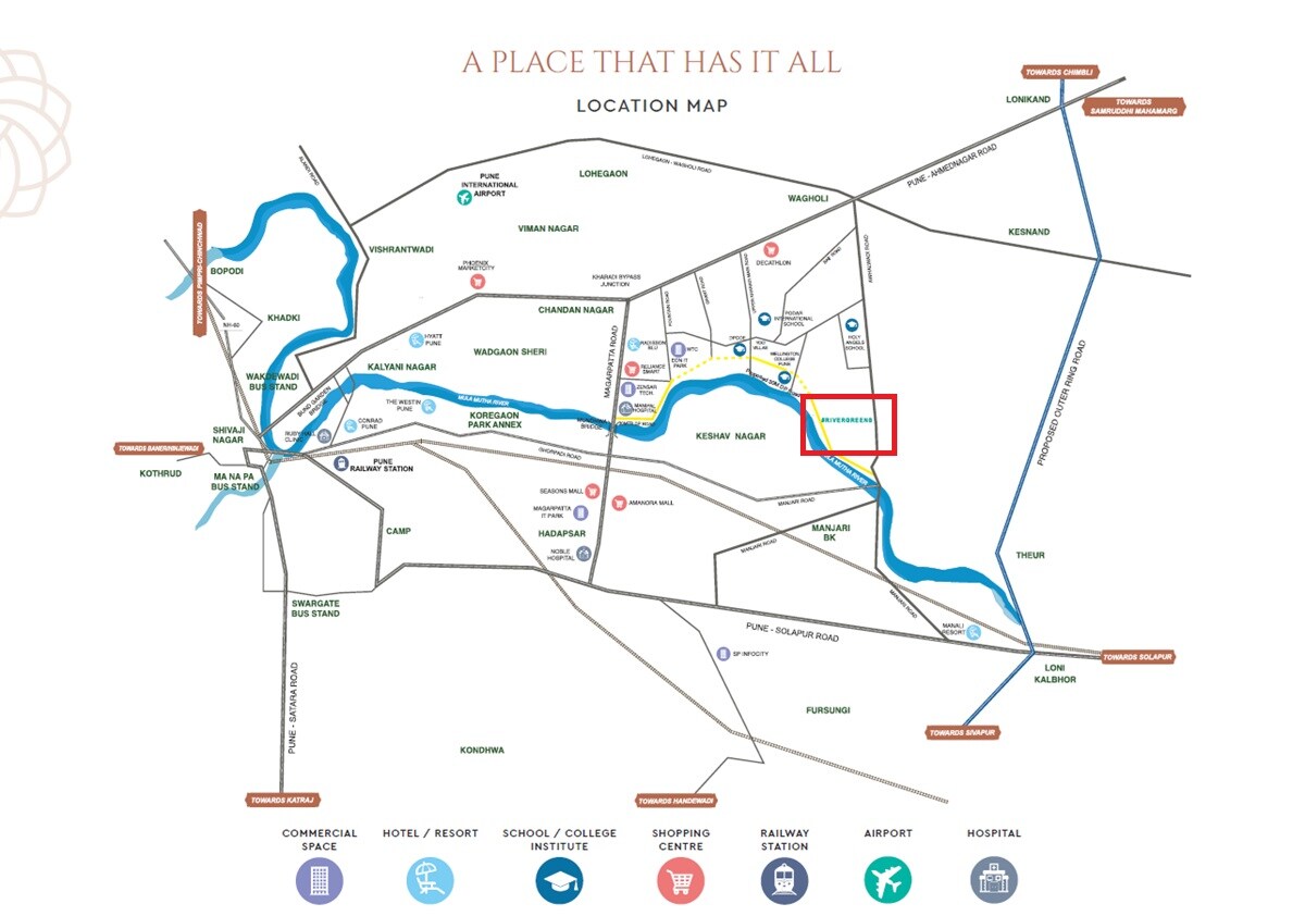 Godrej River Crest Location Image