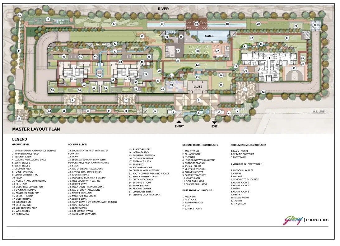 Godrej River Royale Master Plan 1