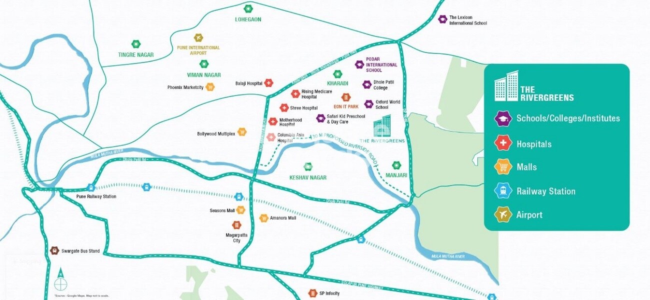 Godrej Rivergreens Location Image