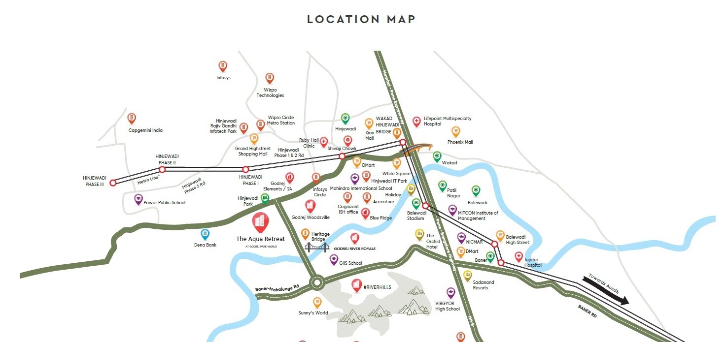 Godrej The Aqua Retreat Location Image