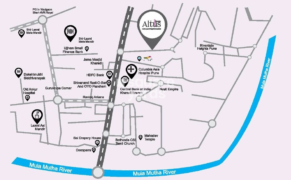 Goel Ganga Altus Location Image