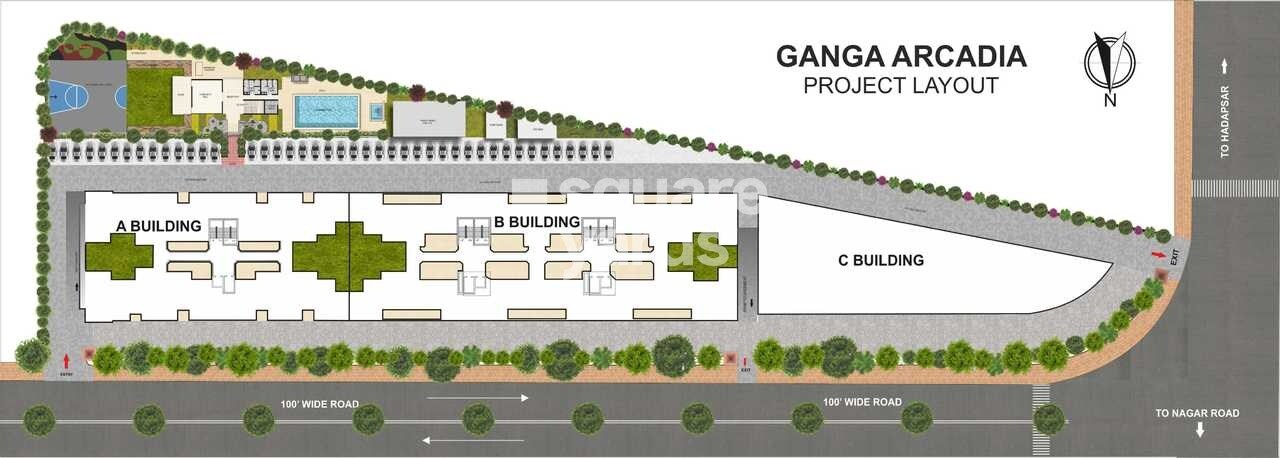 Goel Ganga Arcadia C Building Master Plan 1