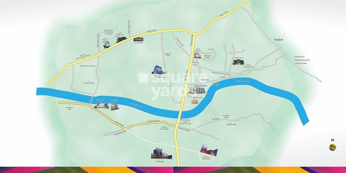 Goel Ganga Arcadia Location Image