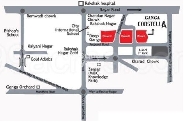 Goel Ganga Constellaa Villa Location Image