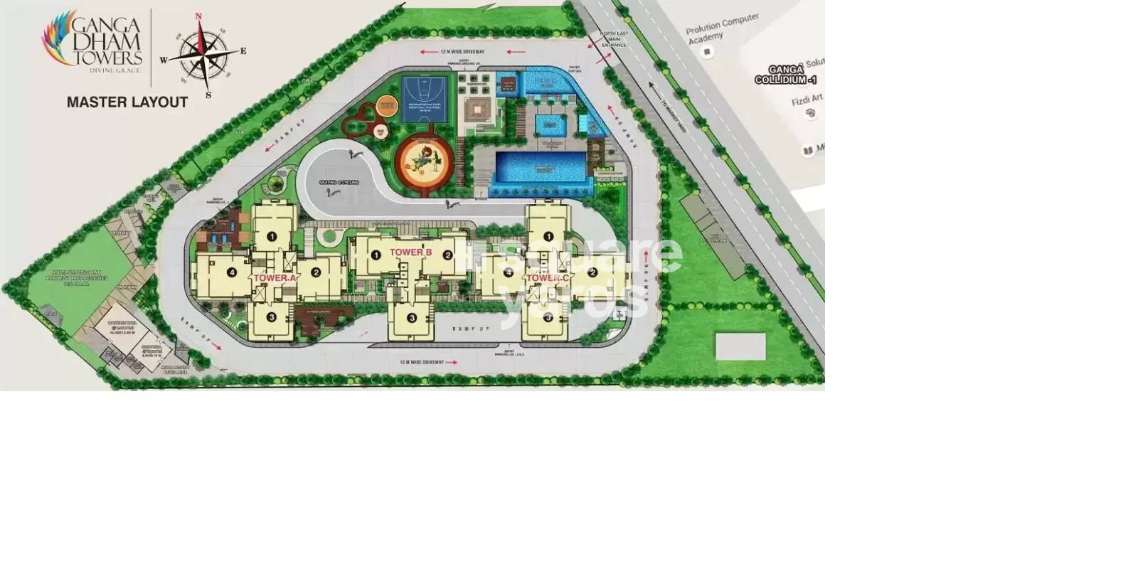 Goel Ganga Dham Towers Master Plan Image