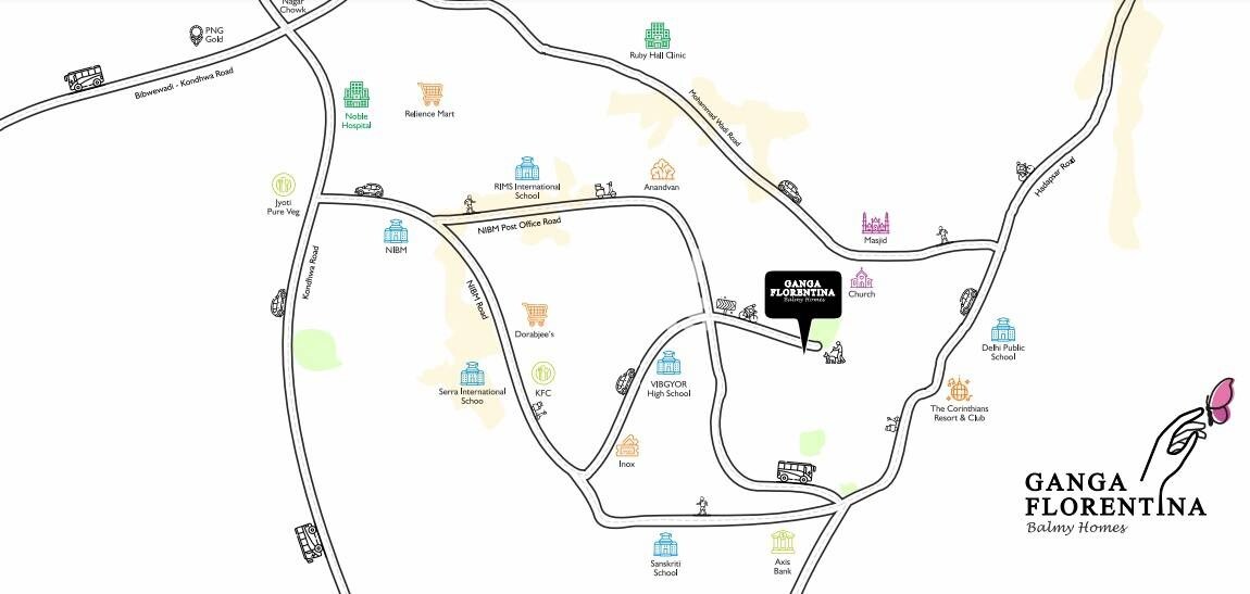 Goel Ganga Florentina Phase 2 Location Image